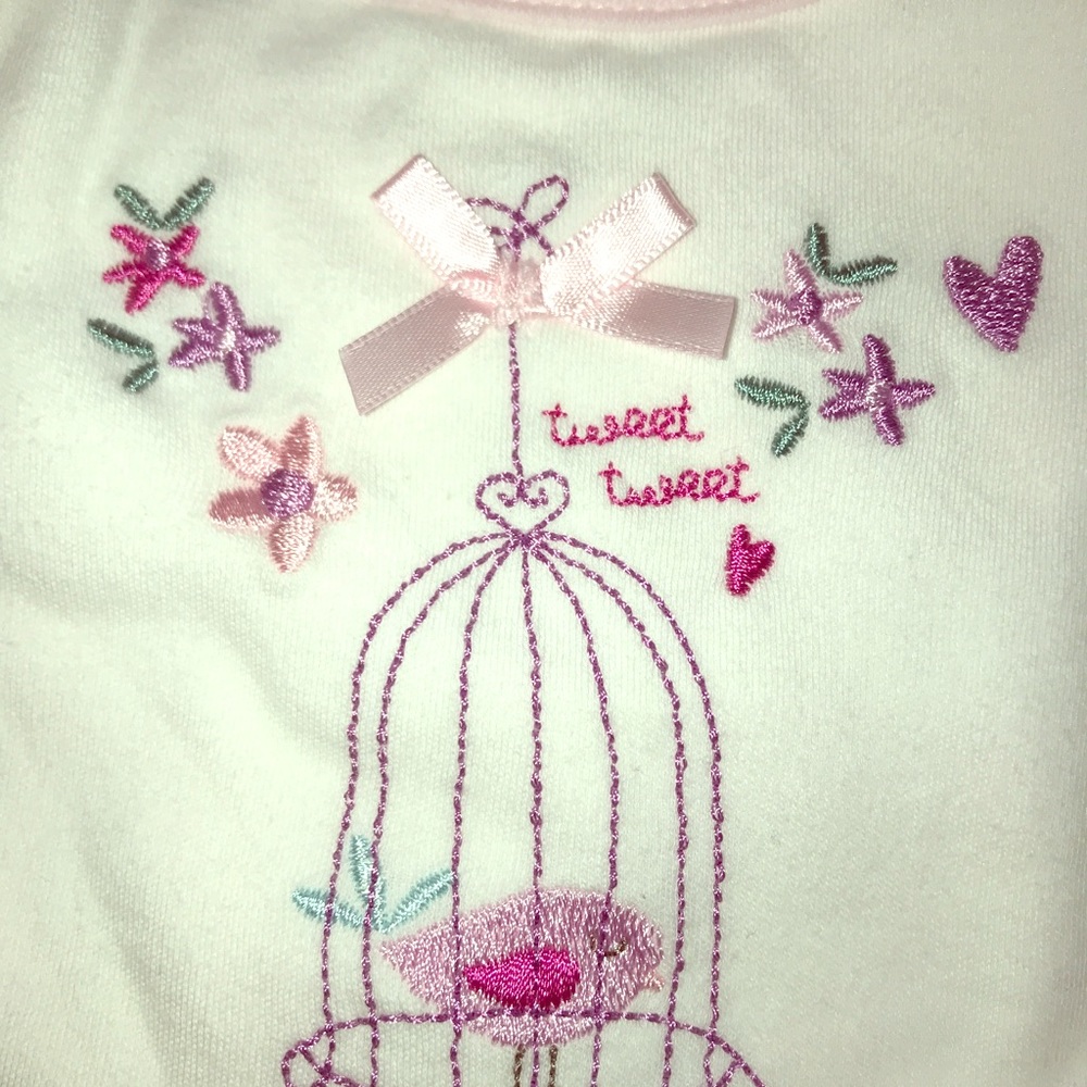 2 PJ onesies with bib and sweater